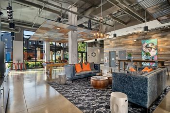 Resident clubhouse with complimentary coffee bar